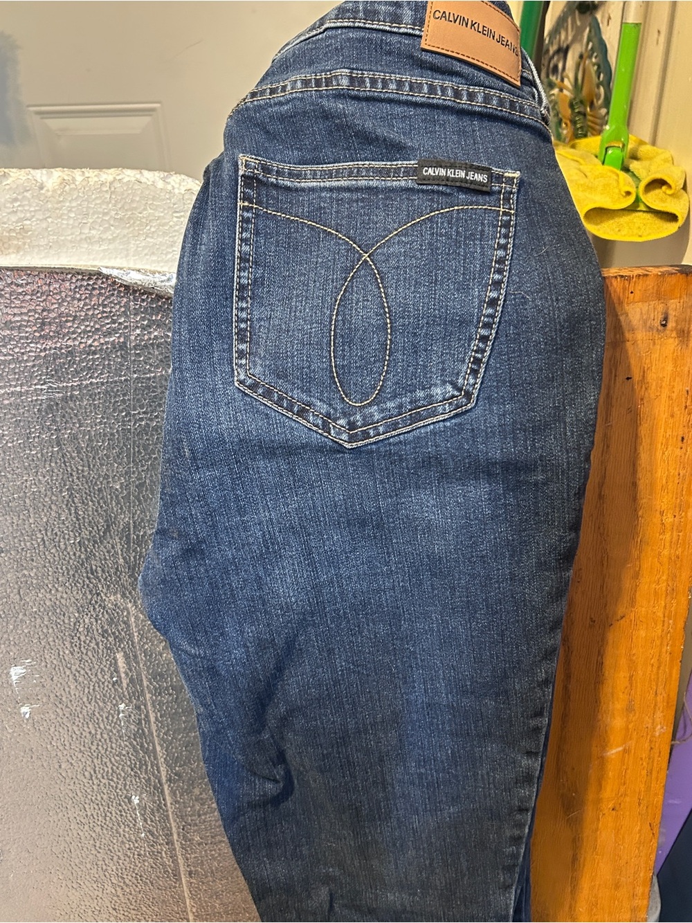 Calvin Klein Jeans Dark Blue Straight-Leg Jeans